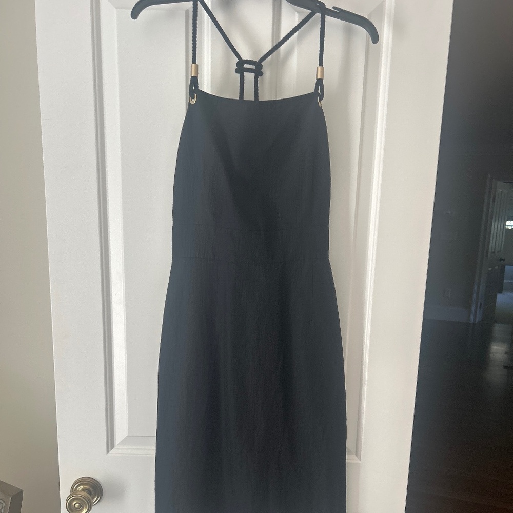 Max Mara black rope dress size 12
